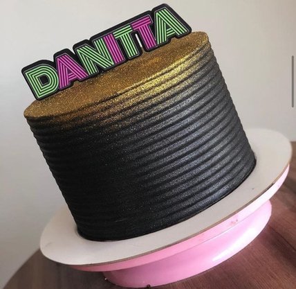 Pó decorativo Fab! Cintilante Preto 3g