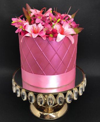 Pó decorativo Fab! Cintilante Rosa Cereja 3g