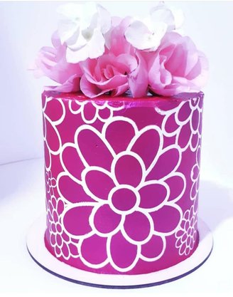 Pó decorativo Fab! Cintilante Rosa Cereja 3g
