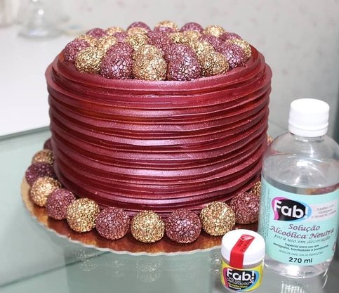 Pó decorativo Fab! Cintilante Vermelho Natal 3g