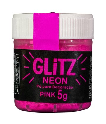 Pó decorativo FAB Glitz Neon Pink 5g
