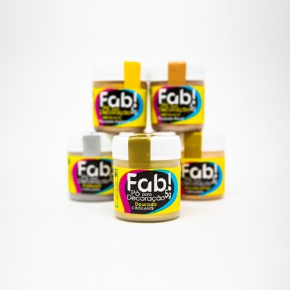 Pó decorativo Fab! Metálico Dourado 5g