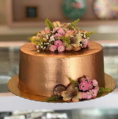Pó decorativo Fab! Metálico Dourado Rosé 5g