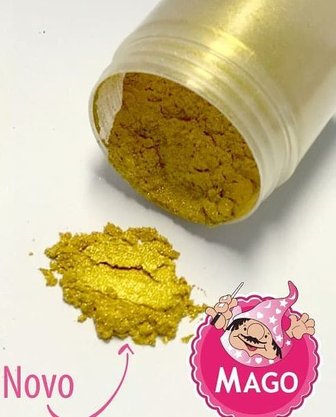 Pó decorativo Mago Metalizado Ouro 8g