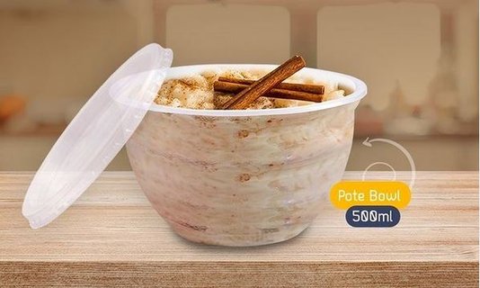 Pote Bowl com tampa 500ml – 20 unidades - Prafesta