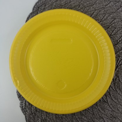 Prato Amarelo Com 10 Unidades – Bello Festas