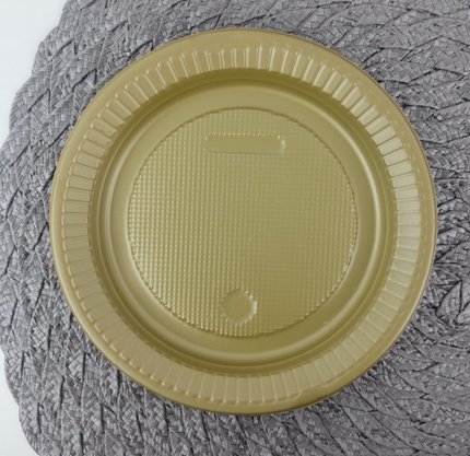 Prato para Bolo 15cm Perolado Dourado – Bello Festas 