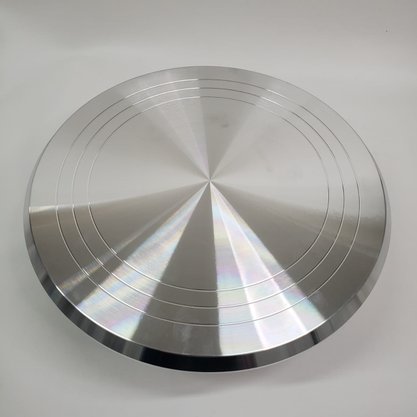 Prato Giratório Bailarina Aço Inox para bolo 30,5cm – Prime Chef