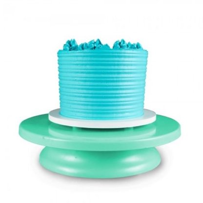 Prato Giratório Bailarina para bolo 29,5cm Verde Tiffany – Bluestar