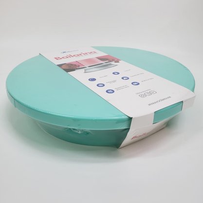 Prato Giratório Bailarina para bolo 29,5cm Verde Tiffany – Bluestar
