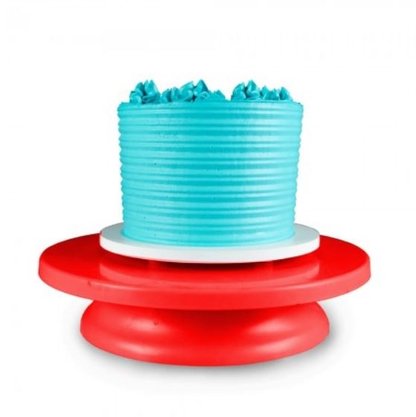 Prato Giratório Bailarina para bolo 29,5cm Vermelha – Bluestar