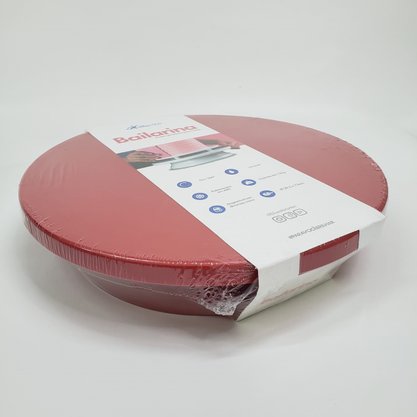 Prato Giratório Bailarina para bolo 29,5cm Vermelha – Bluestar