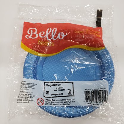 Prato para Bolo 15cm Perolado Azul – Bello Festas 