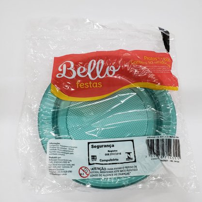 Prato para Bolo 15cm Perolado Verde – Bello Festas 
