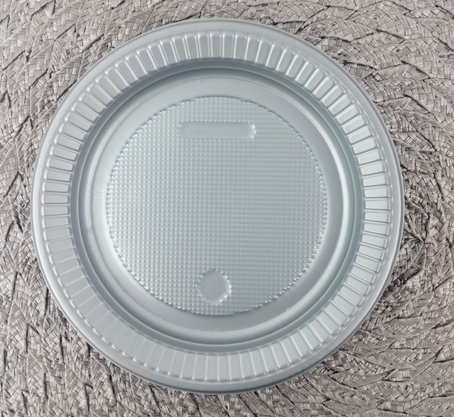 Prato para Bolo 15cm Perolado Prata – Bello Festas 