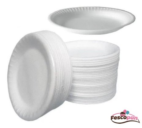 Prato Térmico de Isopor (EPS) 15cm com 25 un. – CPR-015 – Copobras