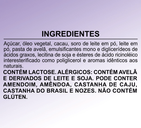 Recheio Confeitaria Creme De Avela Com Cacau 1,01 Kg – Alispec