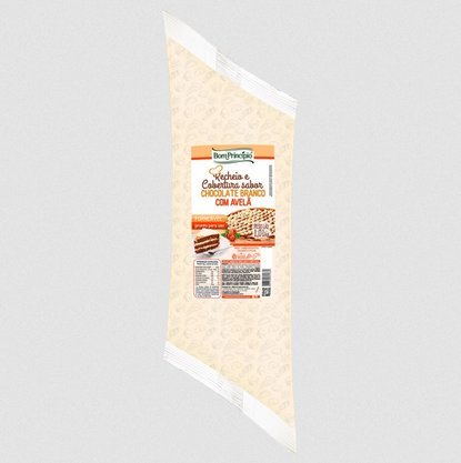 Recheio e Cobertura Sabor Chocolate Branco com Avelã Forneável 1,01Kg – Bom Princípio (CAIXA FECHADA)