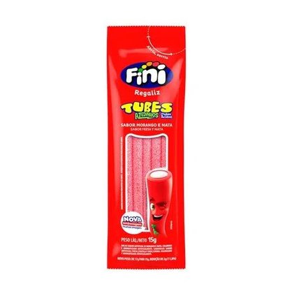Regaliz Fini Tubes 12x15g Azedinho Morango 