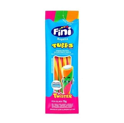 Regaliz Fini Tubes 12x15g Twister