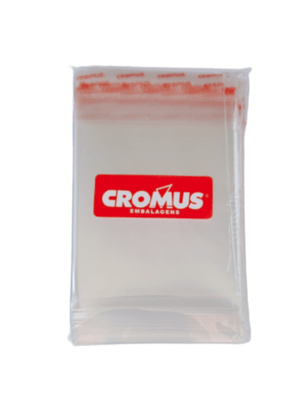 Saco Adesivado incolor com 100 Unidades 6x7 - Cromus