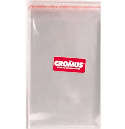 Saco Adesivado incolor com 100 Unidades 8x8- Cromus
