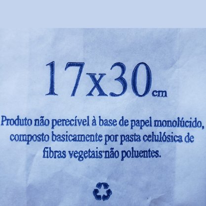 Saco Branco de Papel para Pipoca Médio – 50 unidades  