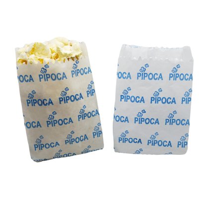 Saco Branco de Papel para Pipoca Pequeno – 50 unidades  