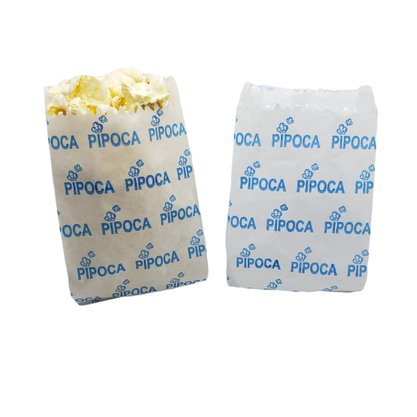 Saco Branco de Papel para Pipoca Pequeno – 50 unidades  