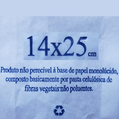 Saco Branco de Papel para Pipoca Pequeno – 50 unidades  