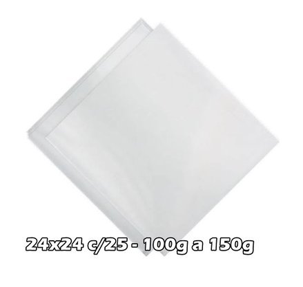 Saco Express para Ovo 24x24 Incolor– Cromus (PACOTE FECHADO COM 25 UNIDADES)