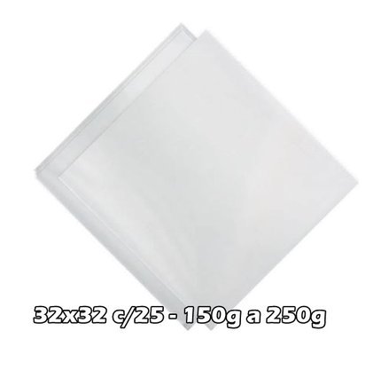 Saco Express para Ovo 32x32 Incolor – Cromus (PACOTE FECHADO COM 25 UNIDADES)