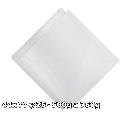 Saco Express para Ovo 44x44 Incolor – Cromus (PACOTE FECHADO COM 25 UNIDADES)