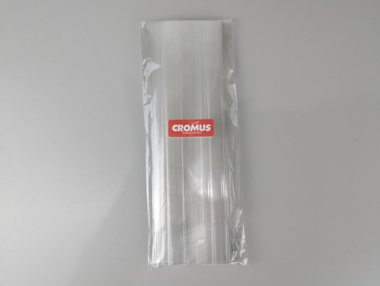 Saco Fundo quadrado incolor com 25 Unidades 5,5x23,5cm -Cromus