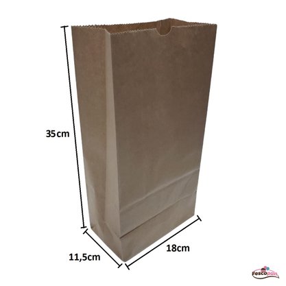 Saco Kraft SOS Delivery com 25 un. P – 18x10x35cm