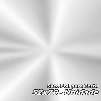Saco Poli Incolor para Cesta 52x70 – Cromus (PACOTE FECHADO COM 25 UNIDADES)