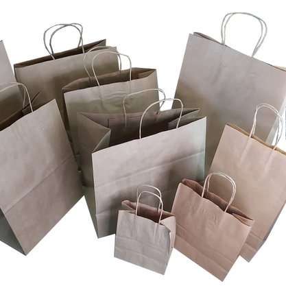 Sacola de Papel Kraft 30,5x11,5x30,5 – 10 unidades