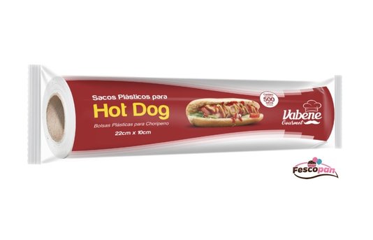 Sacos Plásticos Para Hot Dog 22 x 10cm com 500 un.– Vabene.