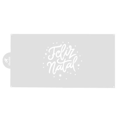 Stencil para Bolo – Feliz Natal - Bluestar