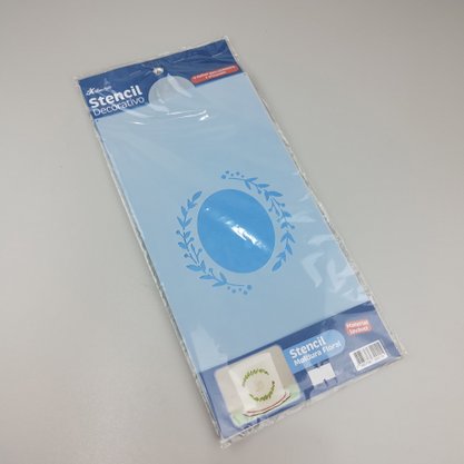  Stencil para Bolo – Moldura Floral - Bluestar