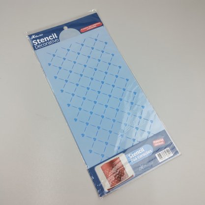  Stencil para Bolo - Poá Corações - Bluestar