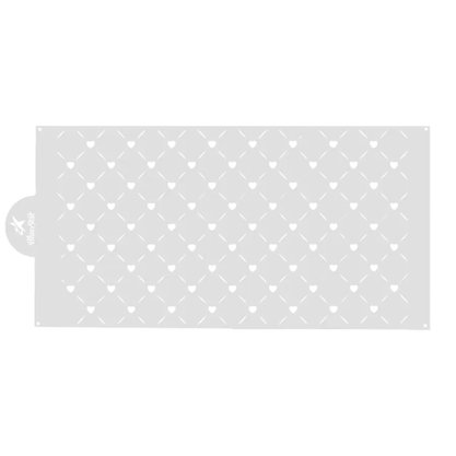  Stencil para Bolo - Poá Corações - Bluestar