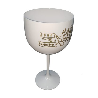 Taça de Gin Shelby Feliz Ano Novo Branca 500ml - Neoplas