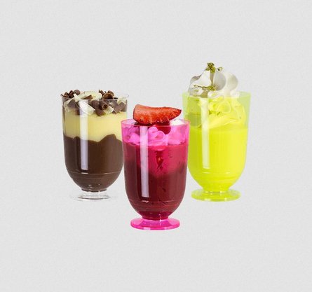 Taça Licor ou Doces 50ml transparente (Cristal) com 10 un. – Strawplast 