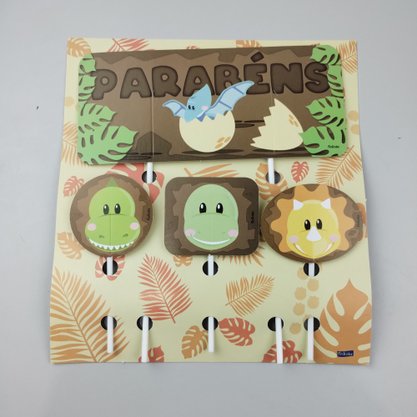 Topo de Bolo decorativo – Dino Baby - Festcolor