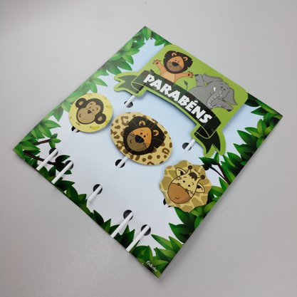 Topo de Bolo decorativo – Safari - Festcolor