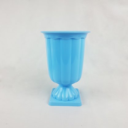 Vaso Grego Decorativo – Azul Bebê - 19x12,5 – Tasil