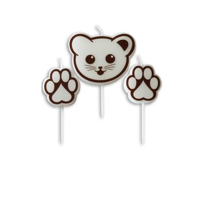 Vela Gatinho Baby – C/3 pçs Make+