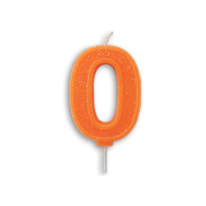 Vela Laranja Neon N°0 –– 7,5cm – Make+