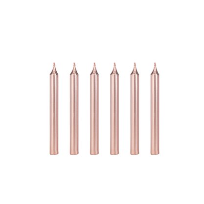 Vela Silver Palito – Rose Gold C/6 – Silver Festas